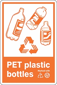 Other view of Safety Sign - Recycling - PET Plastic Bottles - Self-Adhesive Sticker - 180 x 250 mm - Prosafe