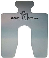 Other view of Precut Slotted Shim - 304 Stainless Steel - Smooth - 200 mm x 200 mm x 0.05 mm - Alignment Systems