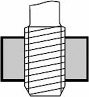 Other view of Thread Forming Tap - Short - Fluteless - Single Coolant Groove - HSSE V3 - Bright - 1/4