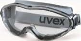 Other view of Safety Goggles - Top/Bottom Vents Reduced - Grey/Black Frame - Clear Polycarbonate Lens - A/F, S/E - 9302-388 - ultrasonic - uvex