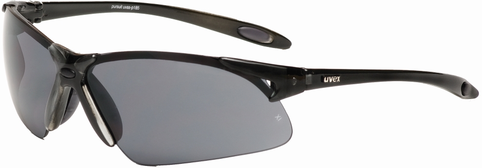 Other view of Safety Spectacles - Black Frame - Grey Lens - HC - UVEX-P185 - pursuit - uvex