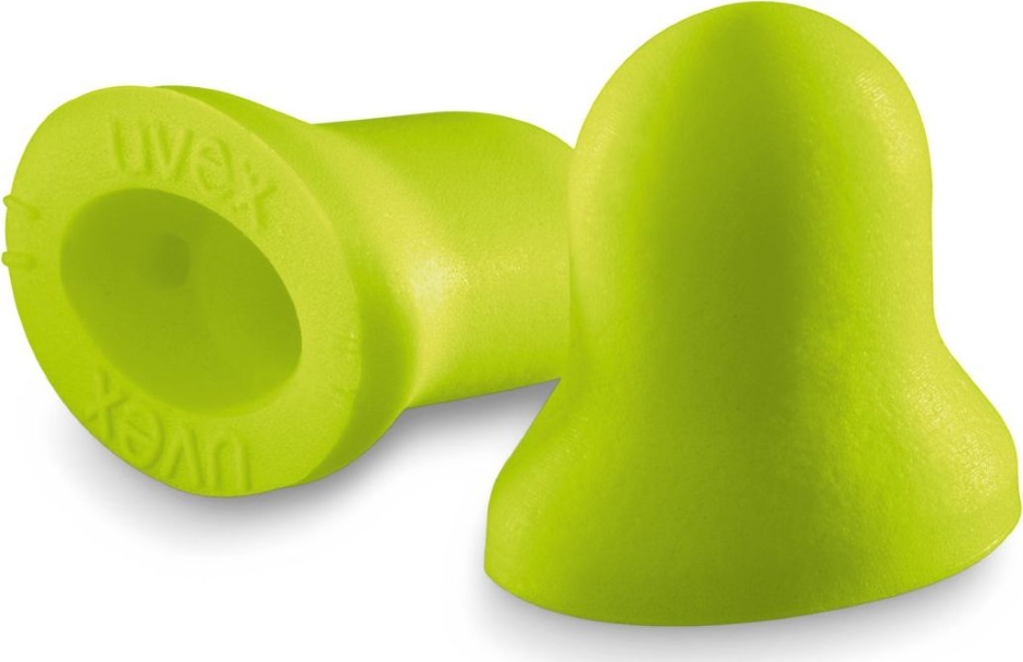 Other view of Disposable Earplug with Reusable Pin - Corded - Lime - 22 dB (Class 4) - Xact-Fit - uvex