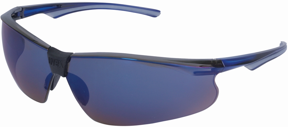 Other view of Safety Spectacles - Blue Frame - Blue Mirror 14% VLT Lens - UVEX-PD884 - predator - uvex