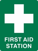 Other view of Safety Sign - Emergency Information - First Aid Station - Metal - 300 x 450 mm - Prosafe