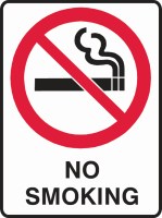 Other view of SIGN NO SMOKING 450X600 POLY