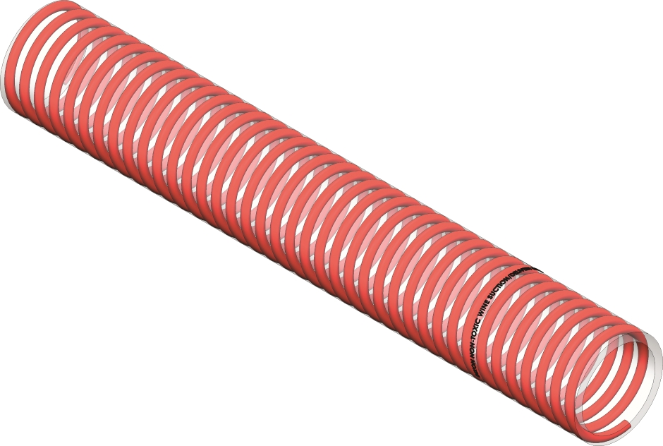 Other view of Dixon Hose - PVC - Wine S/D - Clear/Red HLX - 50mm - AUS050FB020